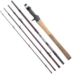 Abu Garcia Zoom Safari 6-6ft rod with rose violet finish, ready for travel and versatile fishing