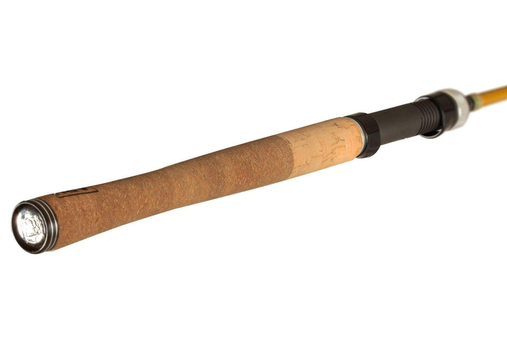 Abu Garcia Zoom Safari mustard-yellow rod supports light action for delicate lures