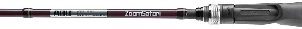 Rose violet finish on Zoom Safari rod stands out on water banks