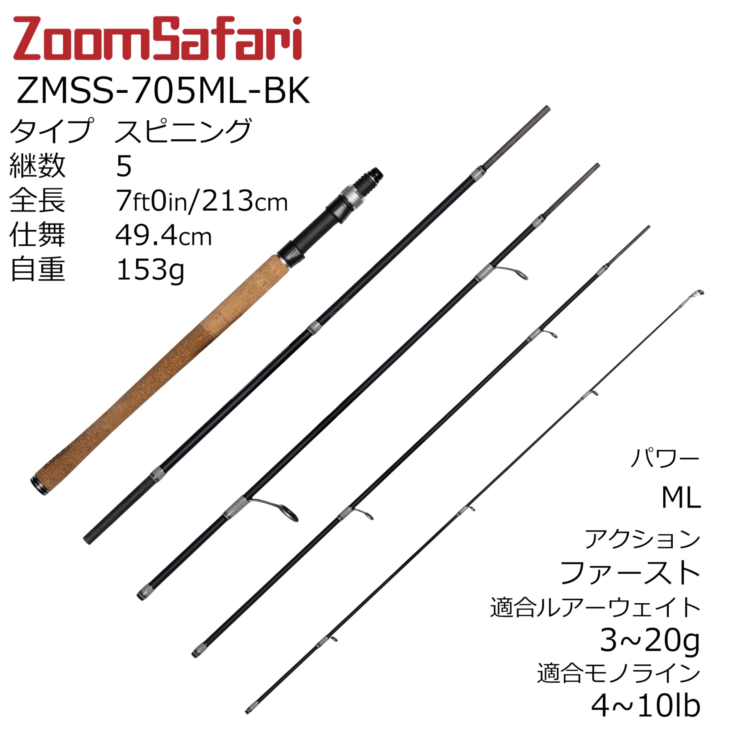 Abu Garcia ZoomSafari grip crest detail showing ergonomic handle.