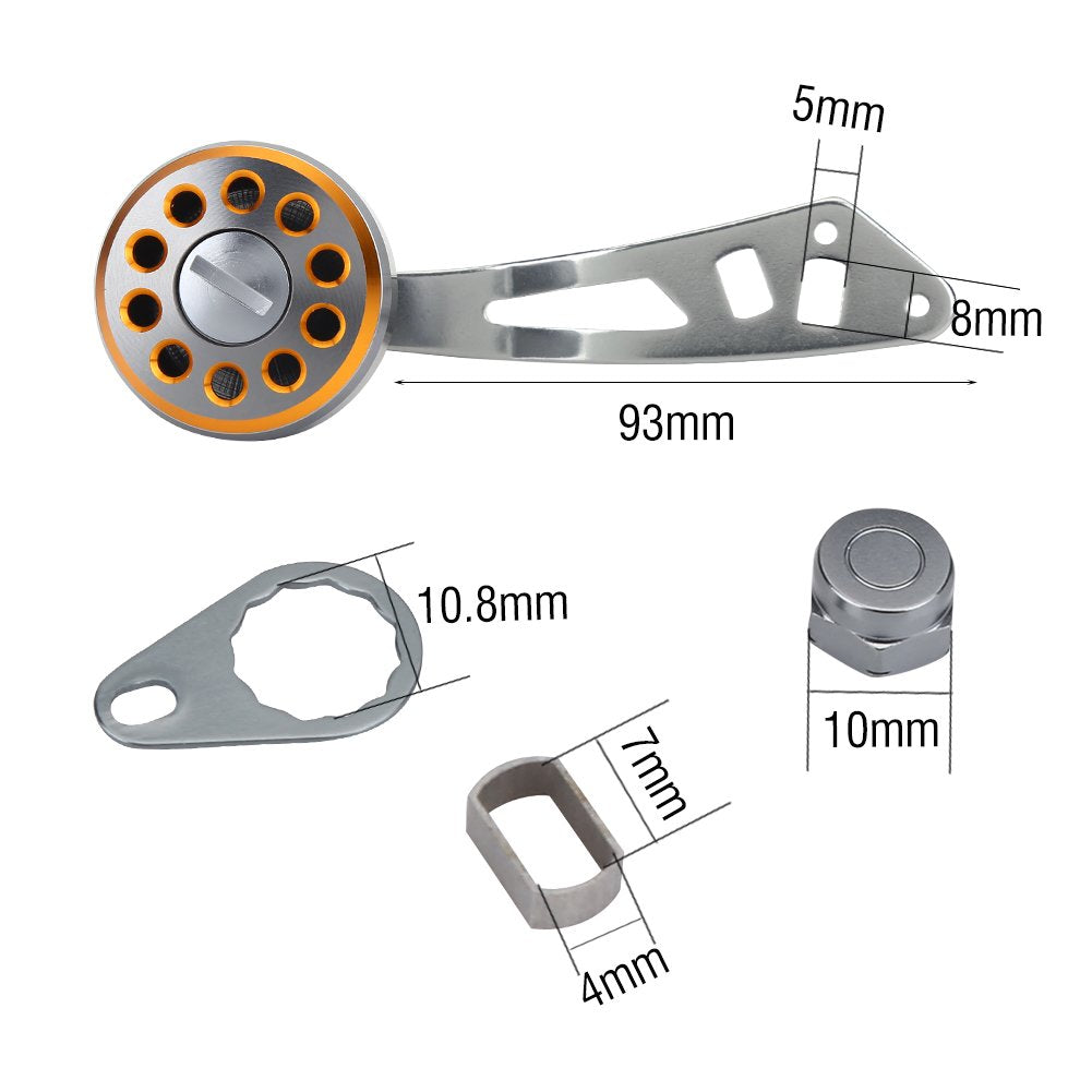 Red color option for Abu round baitcast reel handle grip