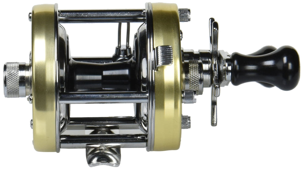 AbuGarcia Ambassadeur 5500CS champagne gold reel bakelite brakes detail
