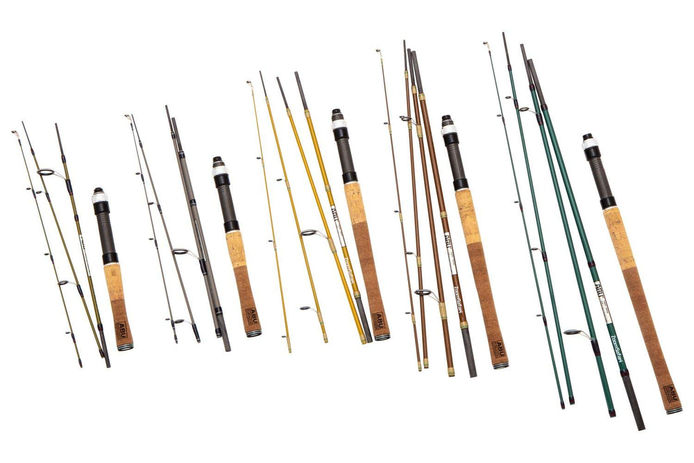 Abu Garcia canvas rod bag providing convenient storage and transport.