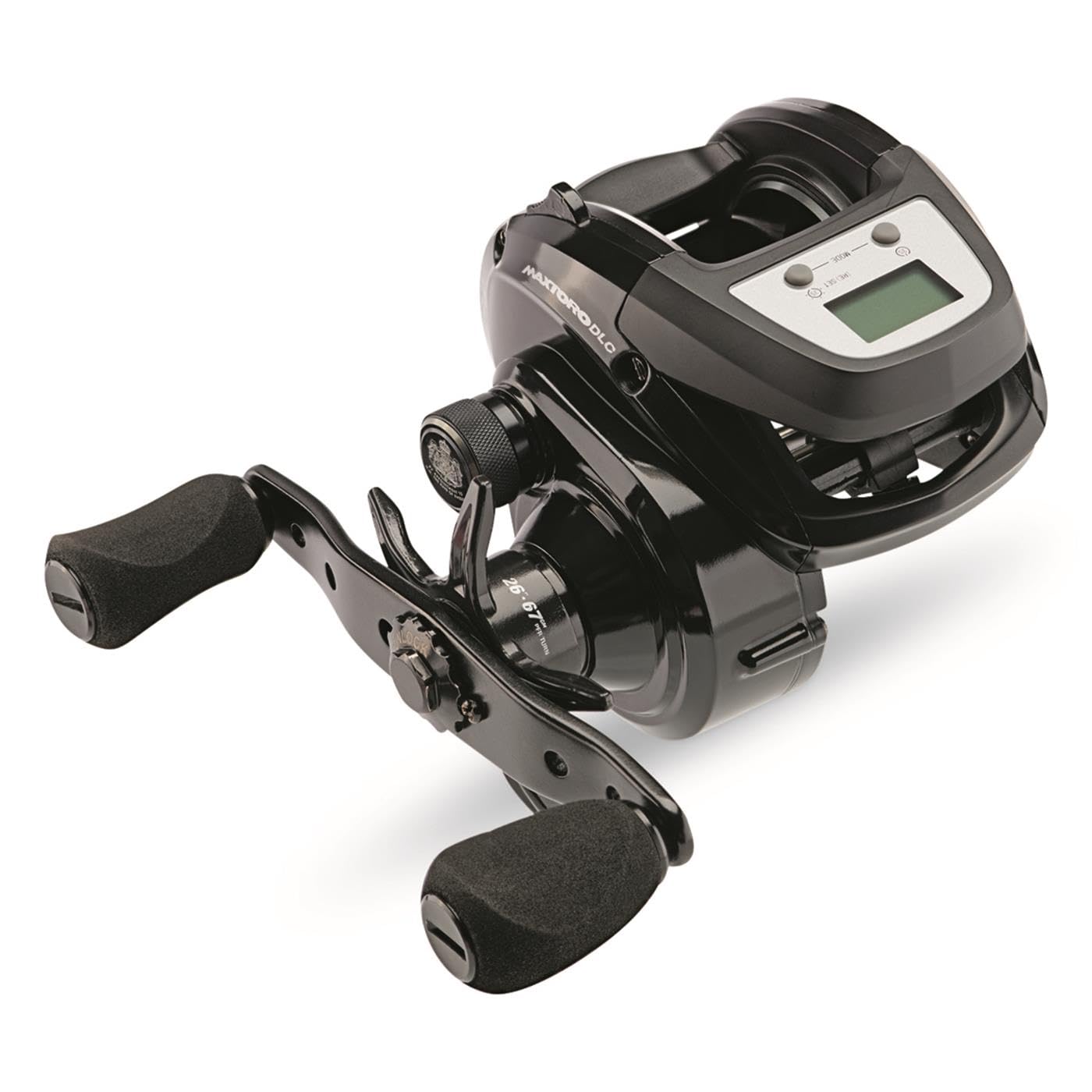 Abu Garcia Max Digital Line Counter 50LP close-up showing the precise line-counter display for accurate trolling