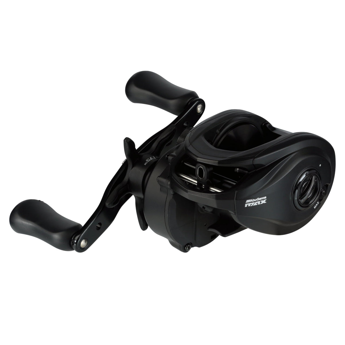 Abu Garcia Max Predator LP 400LP reel side view for big-bait setups