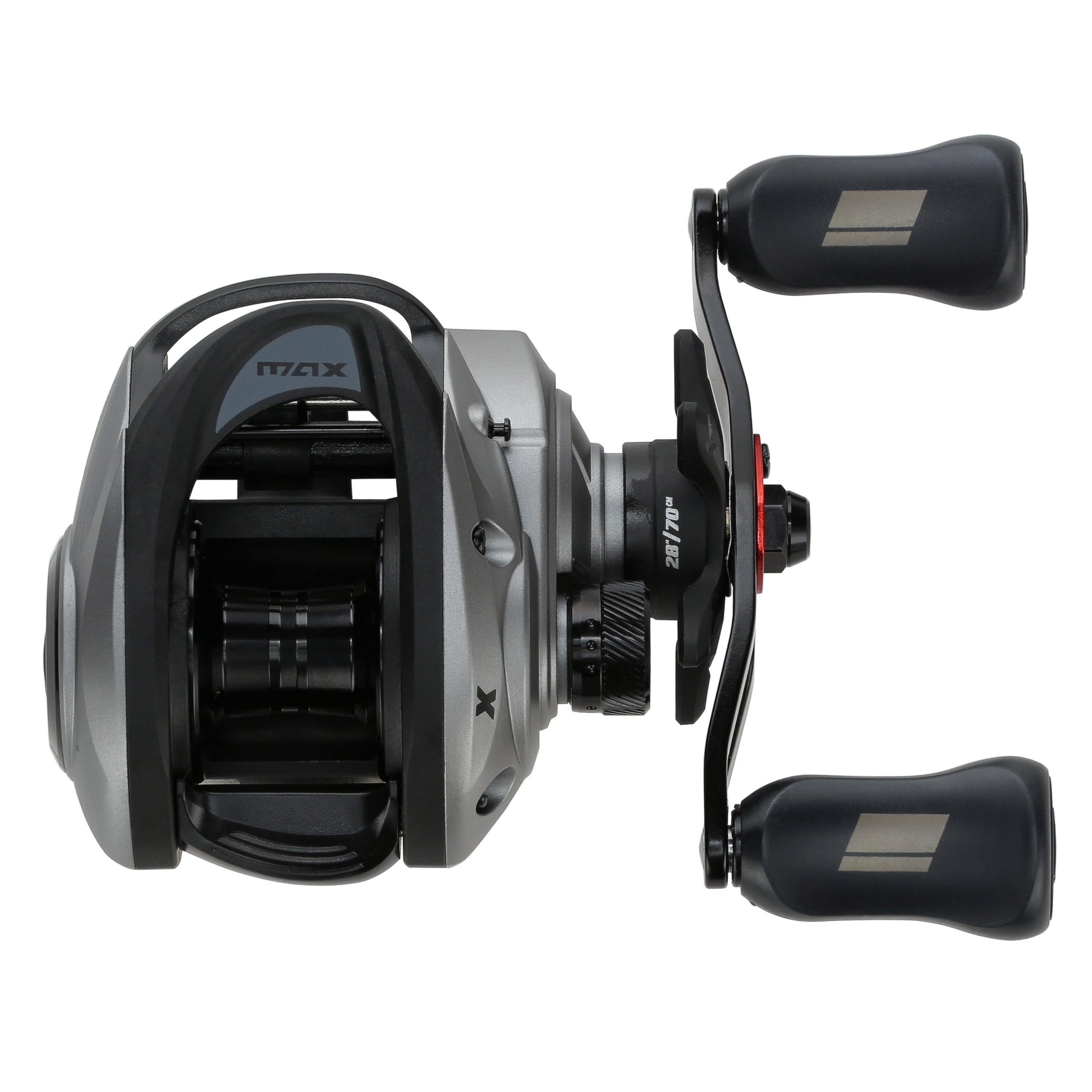 Abu Garcia Max X LP 4+1 bearings ensure smooth retrieves.