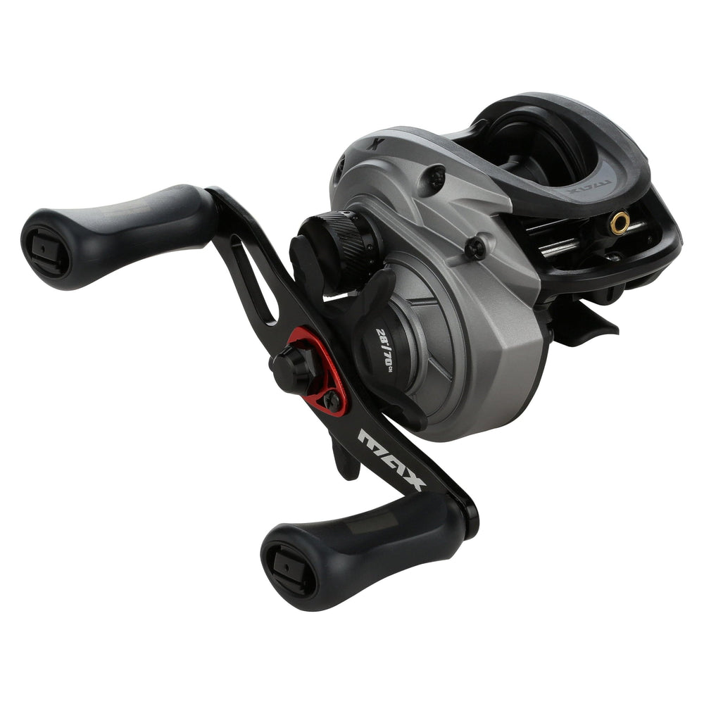 Abu Garcia Max X LP Duragear brass gear supports durability for long use.