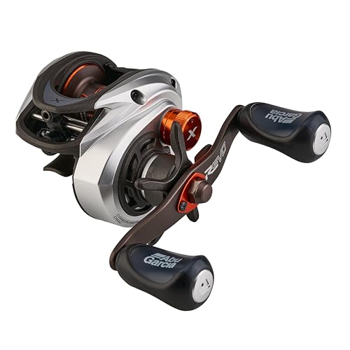 Abu Garcia Revo 5 X carbon-frame closeup shows lightweight strength and balanced feel.