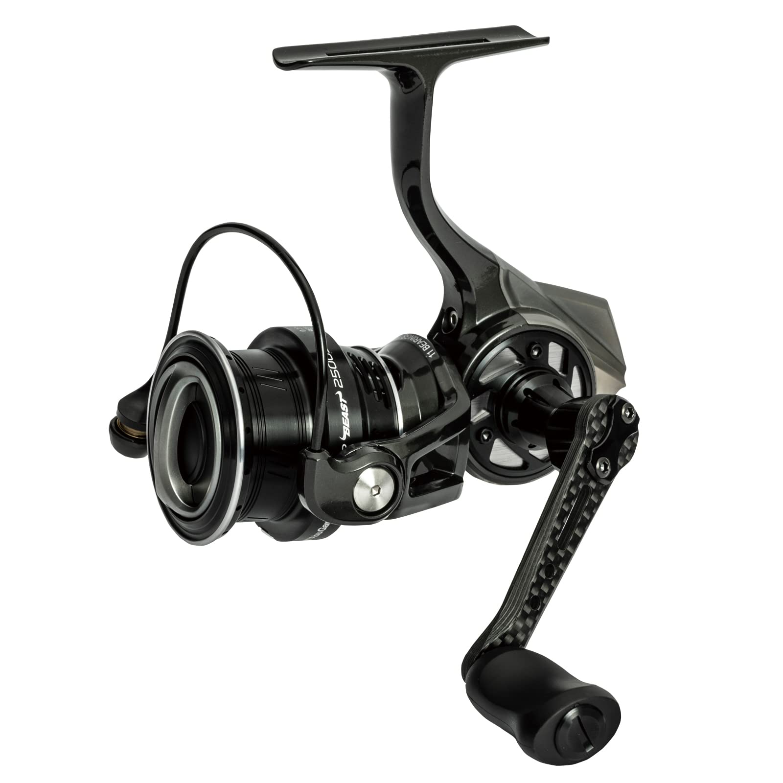Abu Garcia Revo SP Beast 2500S left-side design showing compact strength.