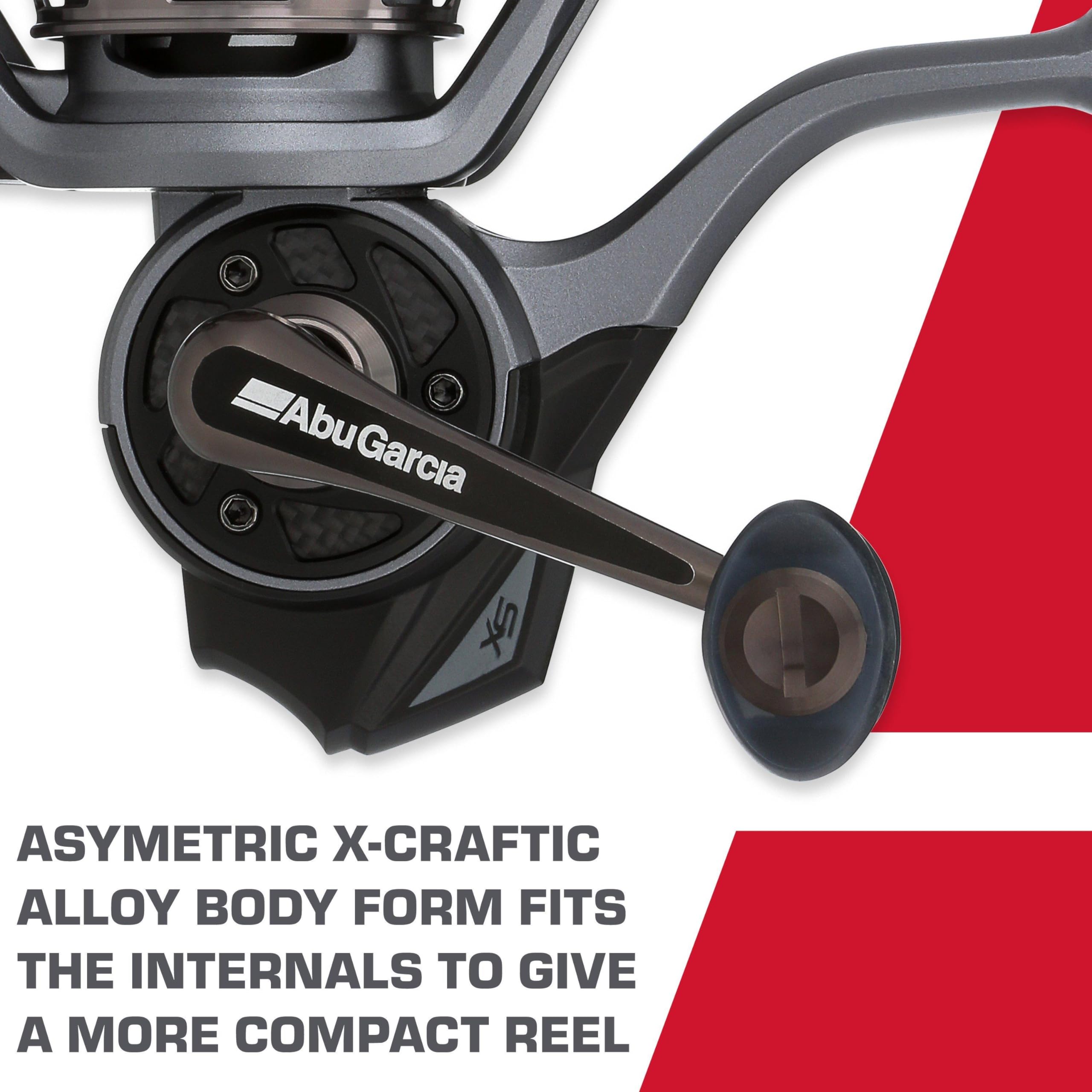 Abu Garcia Revo SX 8 HPCR bearings provide durable, smooth cranking.
