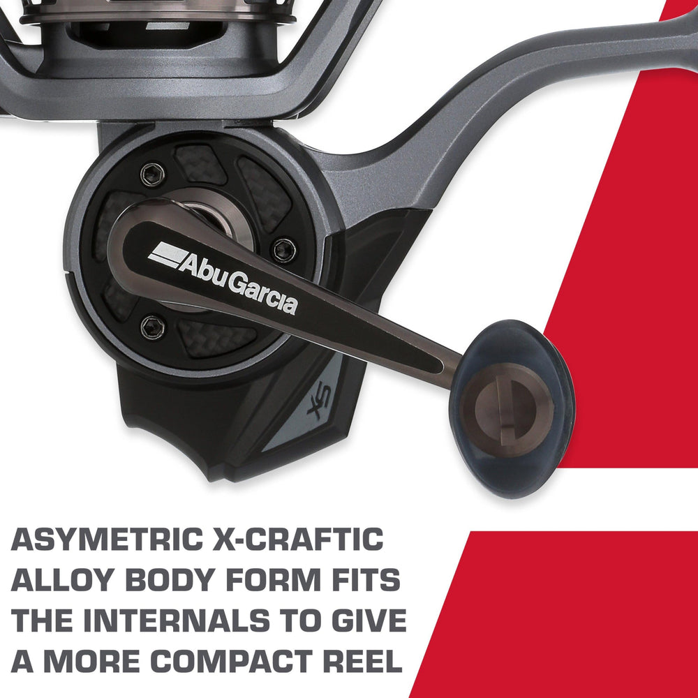 Abu Garcia Revo SX 8 HPCR bearings provide durable, smooth cranking.