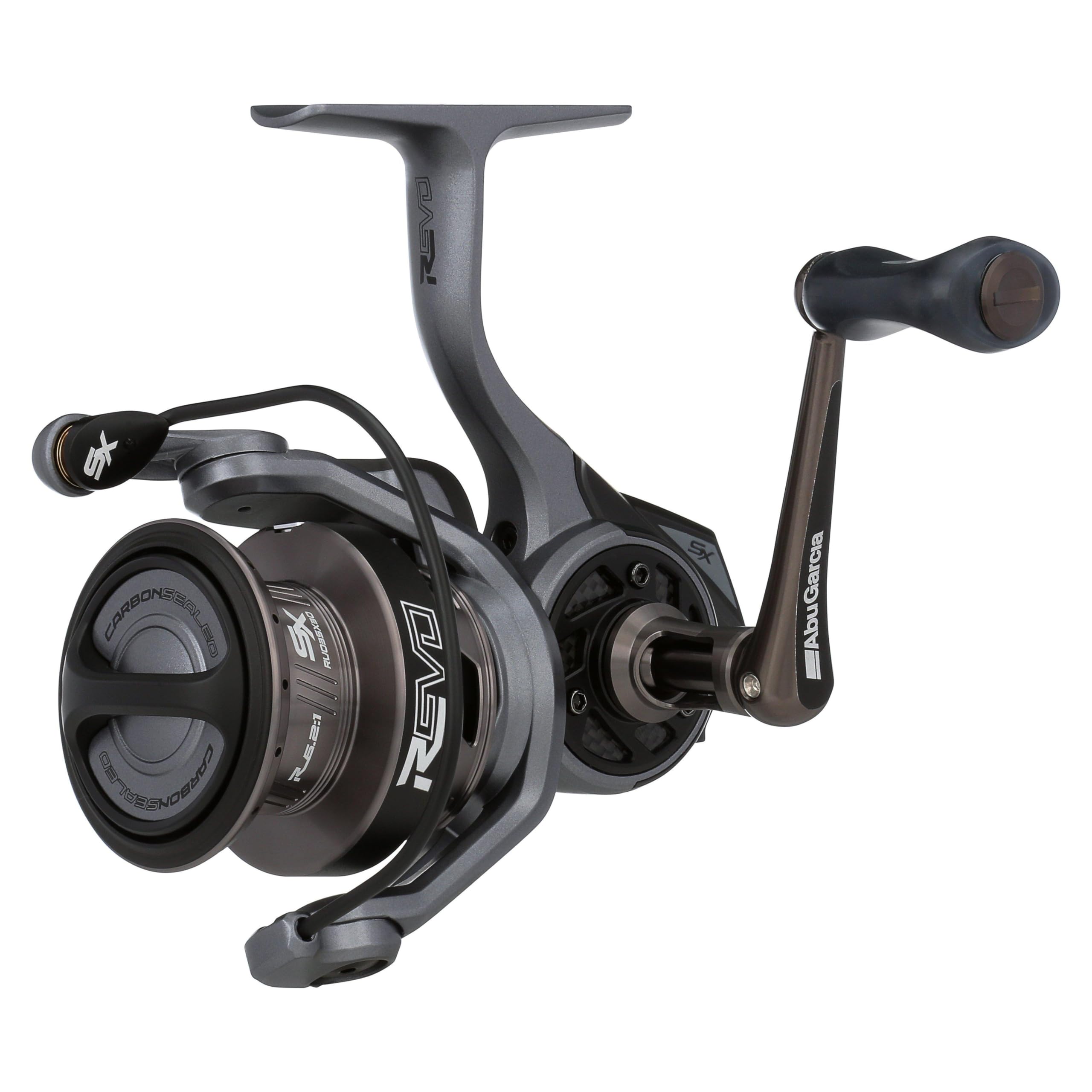 Abu Garcia Revo SX with ergonomic handle angle for comfortable all-day fishing sessions.