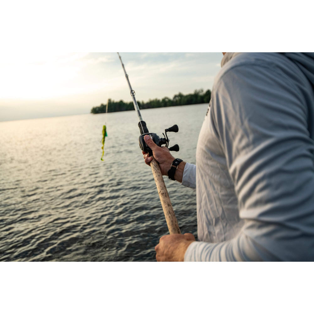 Abu Garcia Revo Toro Beast carbon drag system with 25 lb max drag for controlled pulls.
