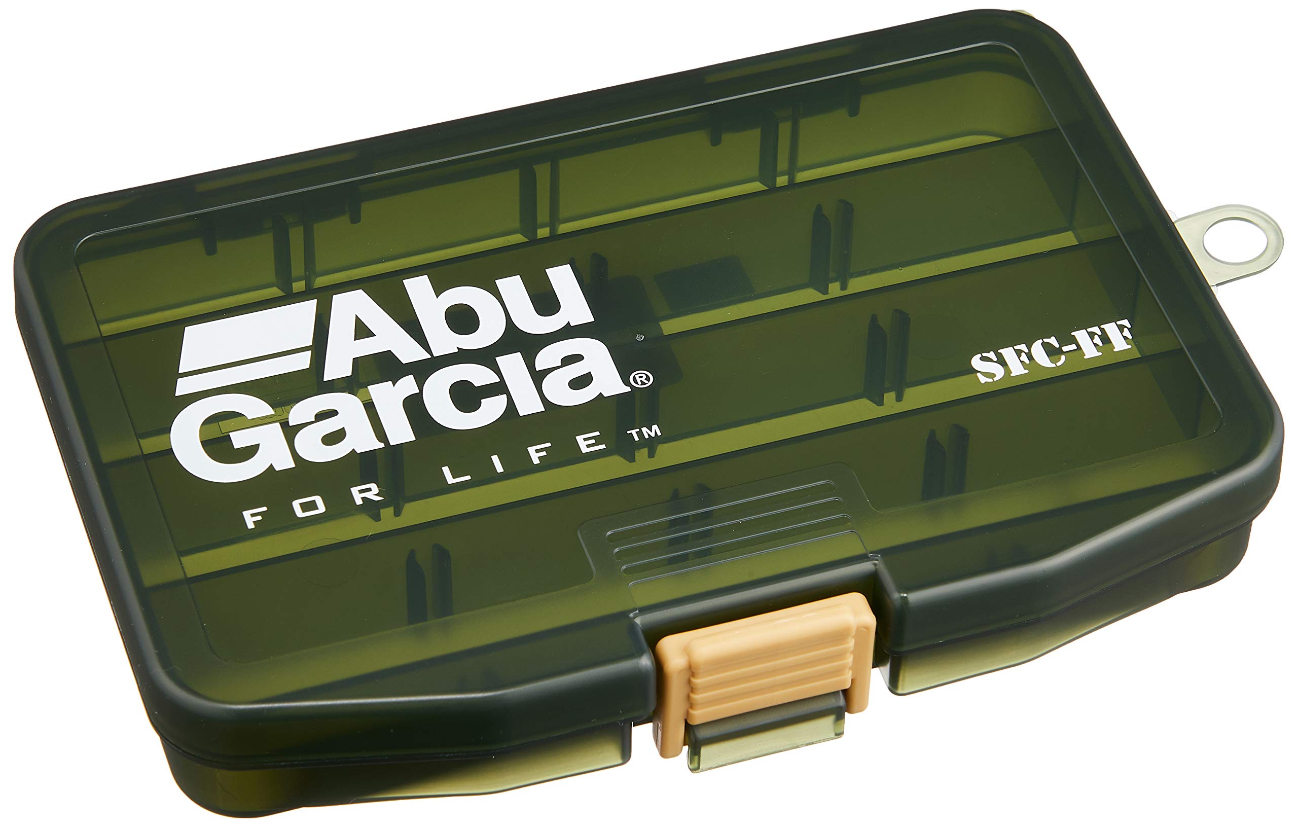 Abu Garcia SFC FF Light Game Case Olive, closed, compact storage for lures and accessories.
