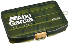 Abu Garcia SFC FF Light Game Case Olive, closed, compact storage for lures and accessories.