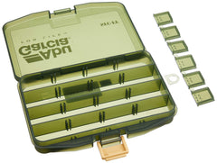 Abu Garcia SFC FF Light Game Case Olive, interior with 16 dividers for jigheads and hooks.