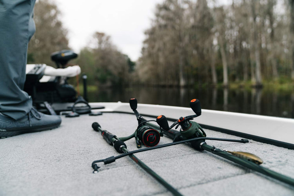 Abu Garcia Zata Duragear brass gear supports durable performance over time.