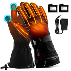 ABXMAS heated gloves front view show outdoor-ready warmth and water-resistant fabric.