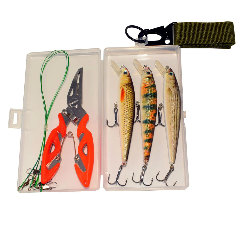 Abziyat lure features two sharp treble hooks for strong penetration.