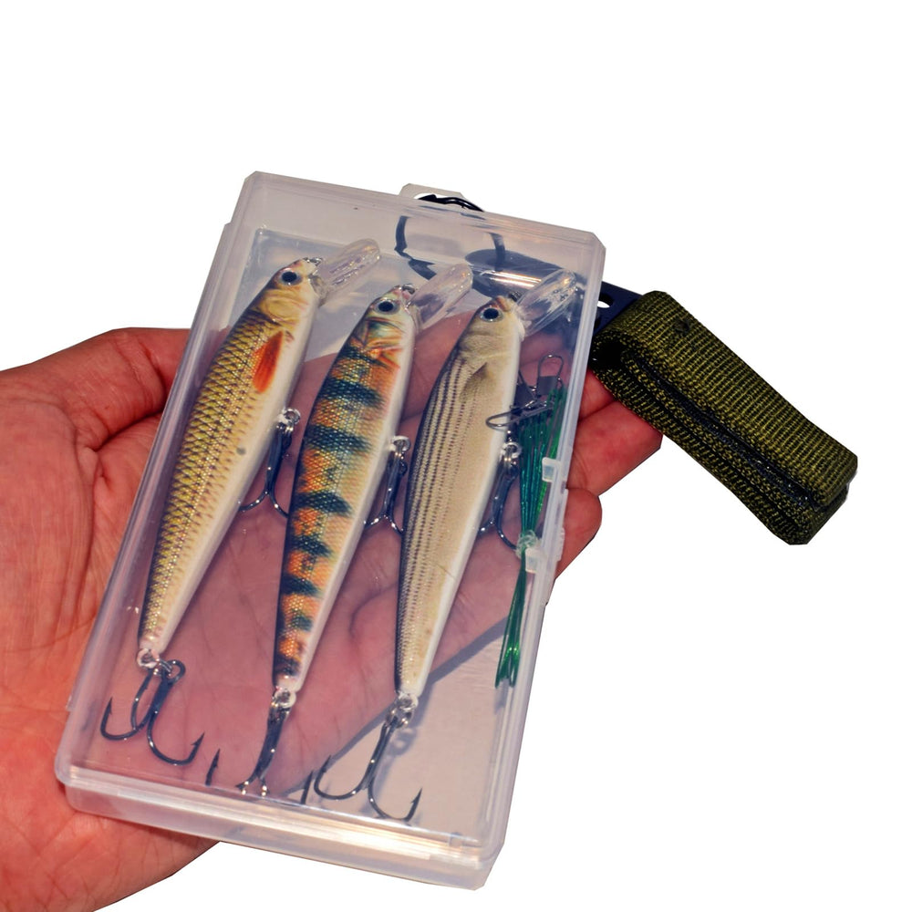 Abziyat minnow lure balanced for natural tracking in water.