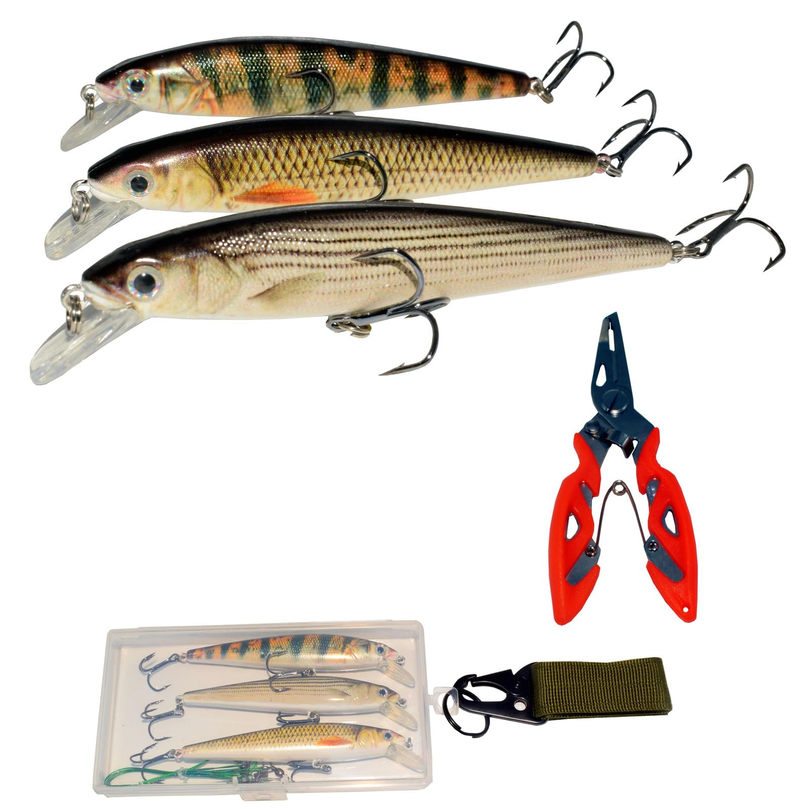 Abziyat minnow swimbait front view showing lifelike movement to attract fish.