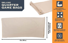 AC ALLEN Colorado Deluxe elk quarter bags demonstrate 4-way stretch for easy packing