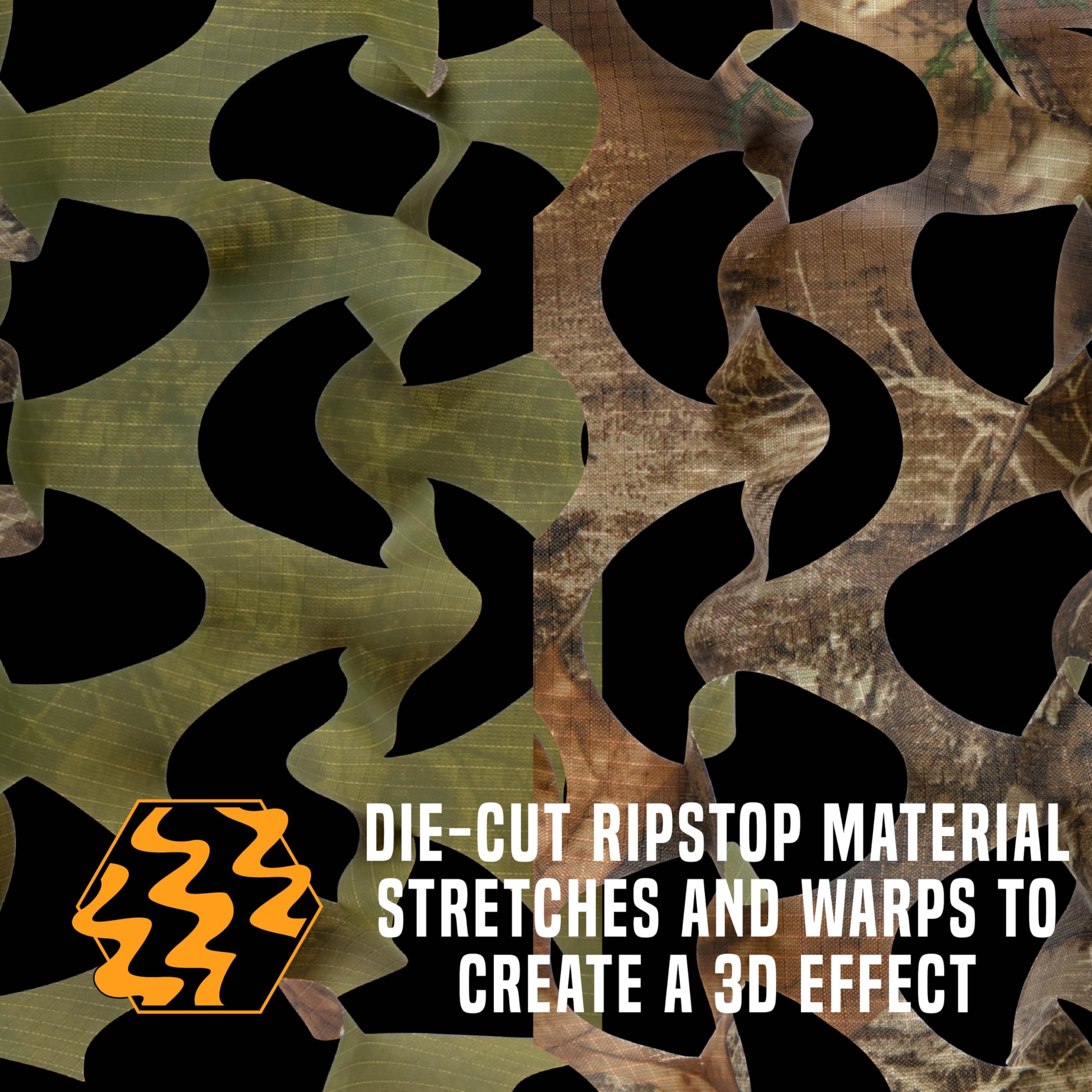 AC ALLEN non-glare ripstop camo fabric resists weather quietly