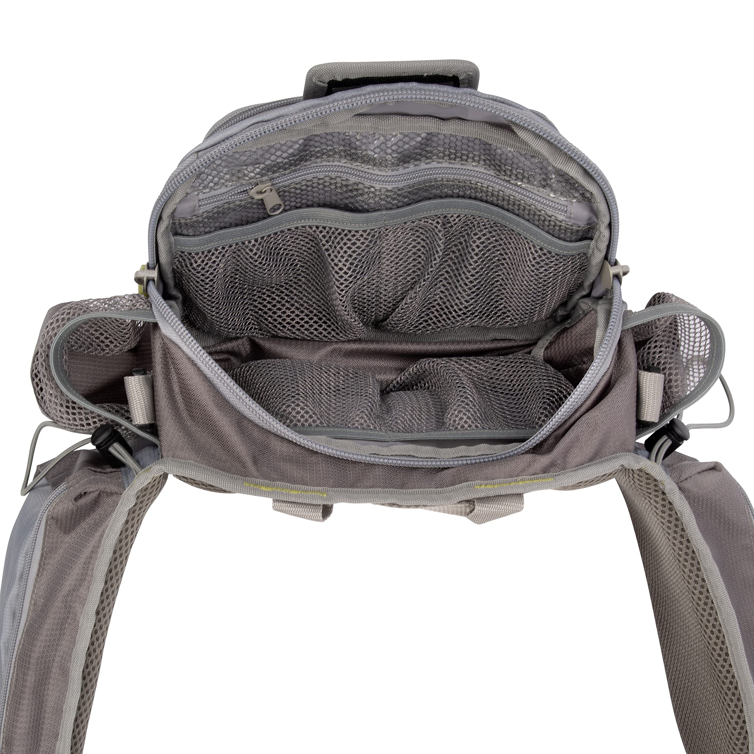 AC ALLEN Eagle River Lumbar Pack wide mouth opening for fast access.
