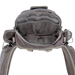 AC ALLEN Eagle River Lumbar Pack wide mouth opening for fast access.