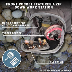 AC ALLEN Fall River capacity for two fly boxes in a compact chest pack