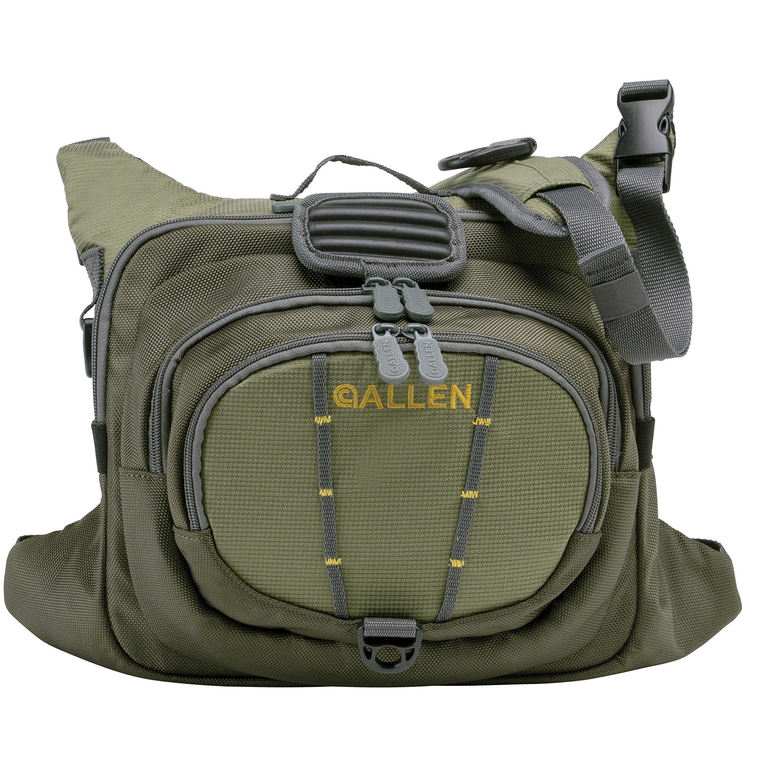 AC ALLEN Fall River Chest Pack external mesh pocket for leaders and small terminals.