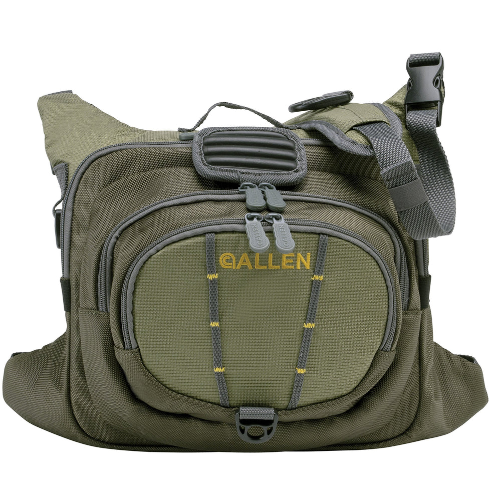 AC ALLEN Fall River Chest Pack external mesh pocket for leaders and small terminals.