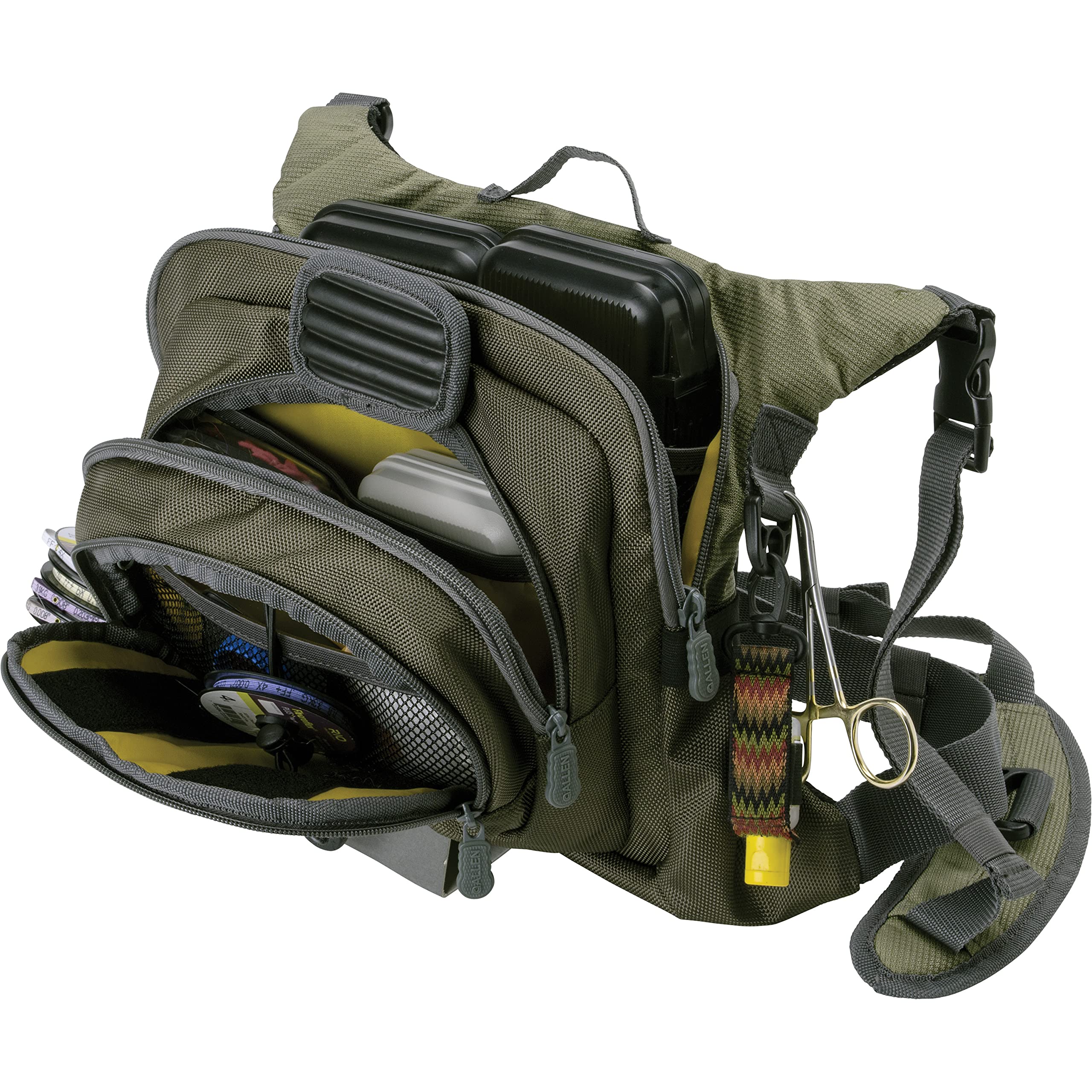 AC ALLEN Fall River Chest Pack internal mesh pockets organize tools and extras.