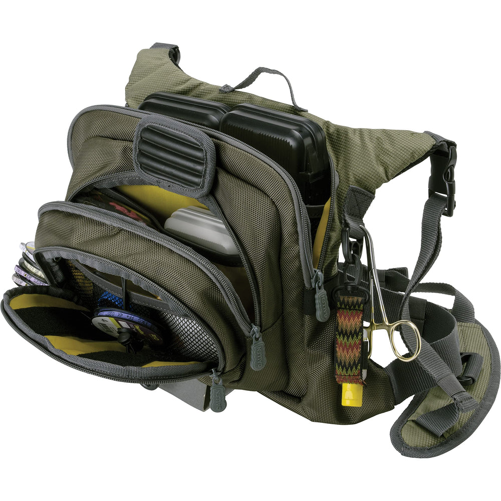 AC ALLEN Fall River Chest Pack internal mesh pockets organize tools and extras.