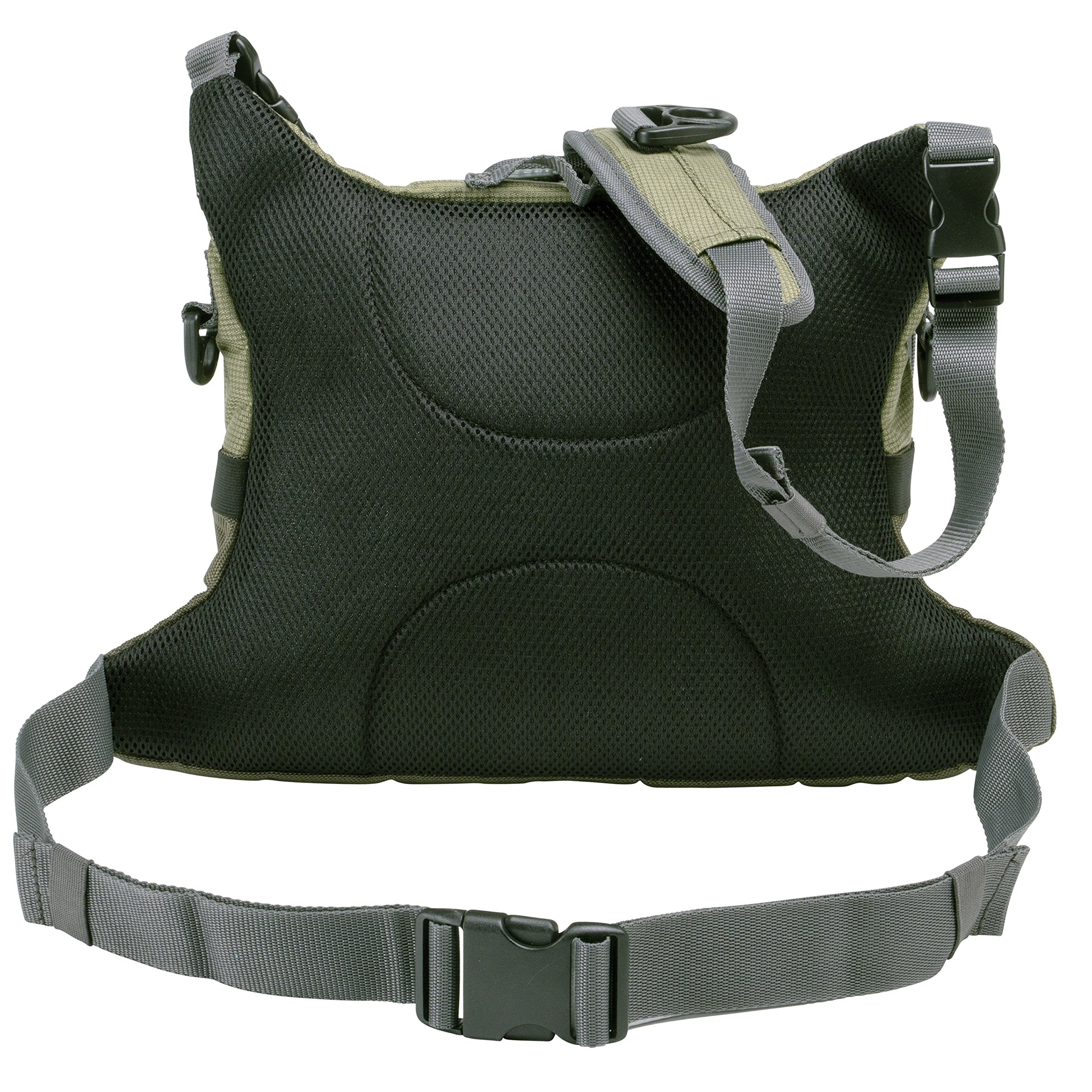 AC ALLEN Fall River Chest Pack large main compartment fits six fly boxes on the river.