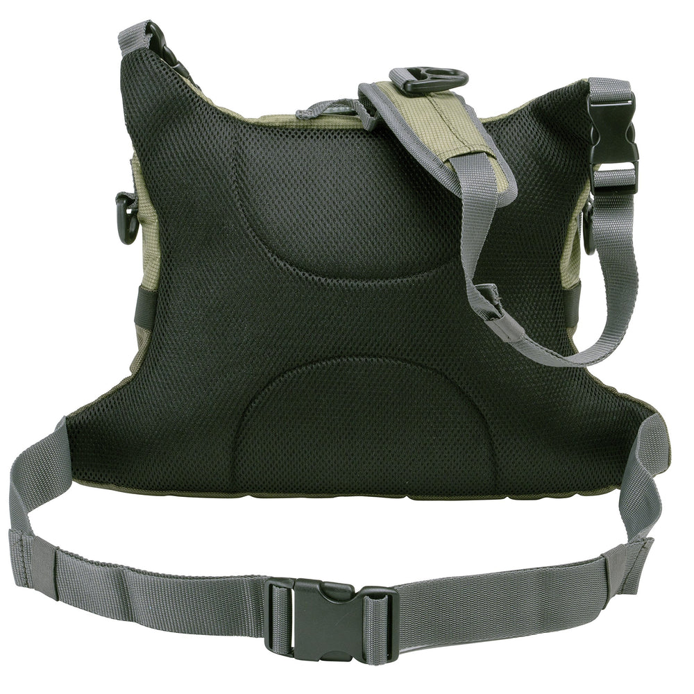AC ALLEN Fall River Chest Pack large main compartment fits six fly boxes on the river.