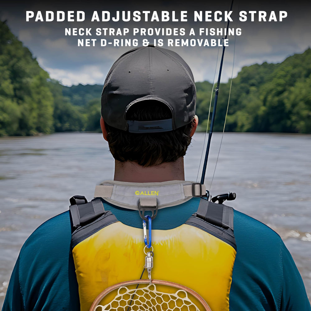 AC ALLEN Fall River adjustable neck strap adds comfort during long casts