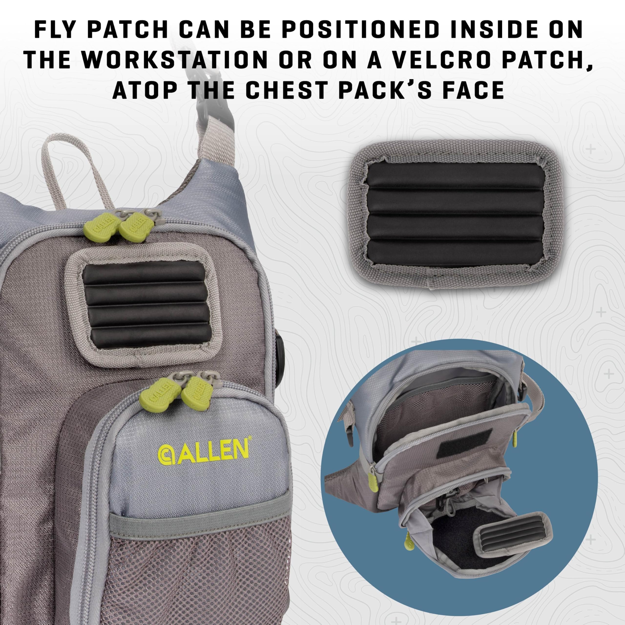 AC ALLEN Fall River external pocket keeps leaders and small tackle organized
