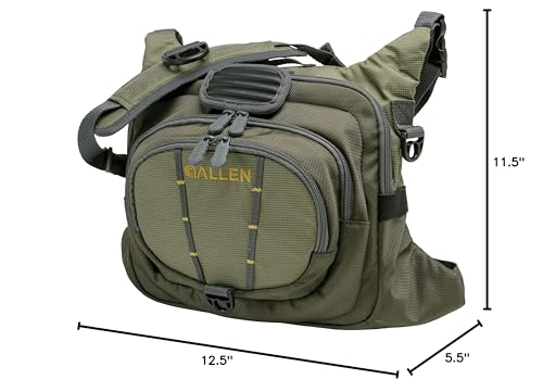 AC ALLEN Fall River Chest Pack rugged zippers and durable waterproof construction.