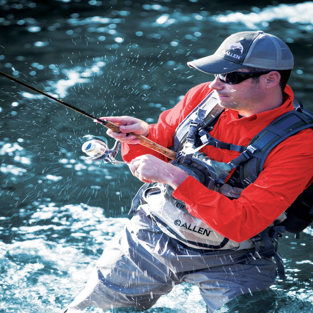 AC ALLEN Fall River tippet spool holder keeps leaders ready.