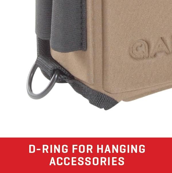 AC ALLEN shell pouch attached to belt clip for quick range access.