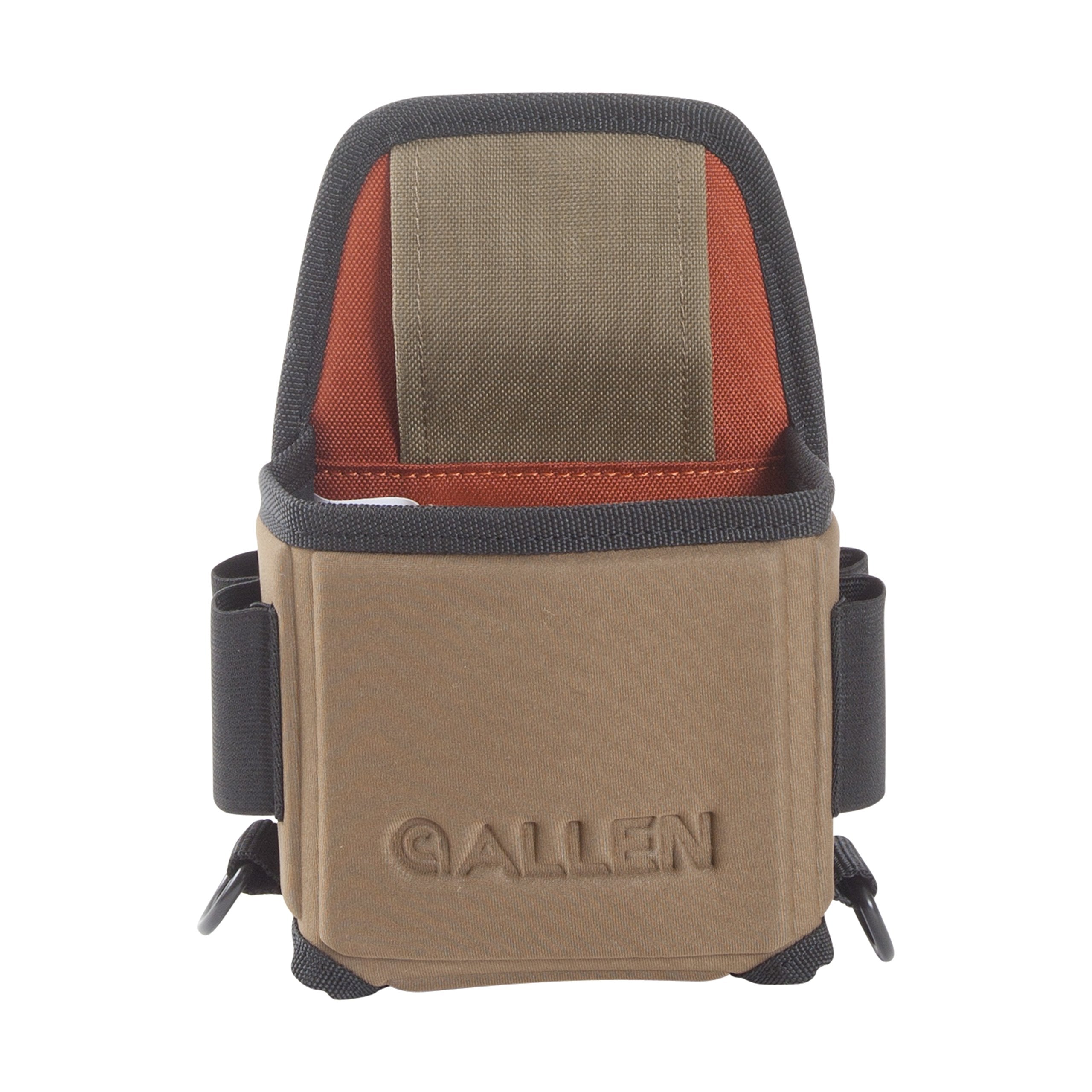 AC ALLEN shotgun shell pouch closeup highlighting durable canvas and 25-shell capacity.