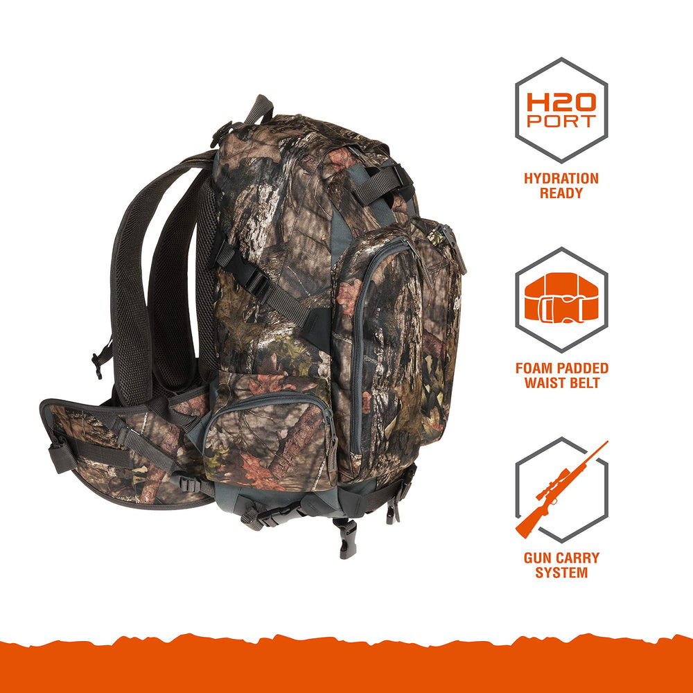 Mossy Oak Break-Up Country camouflage providing natural-tone concealment