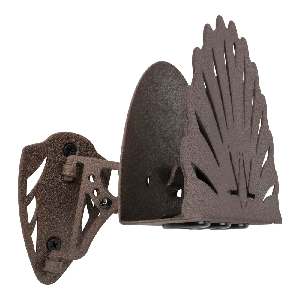 AC ALLEN Turkey Fan Display dimensions show compact wall footprint.