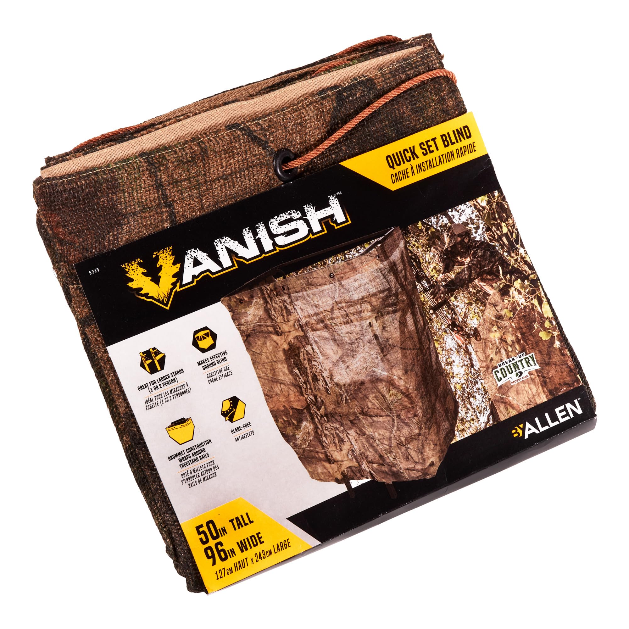 AC ALLEN Vanish Quick Set Blind Rig 50 x 96 inches setup ready