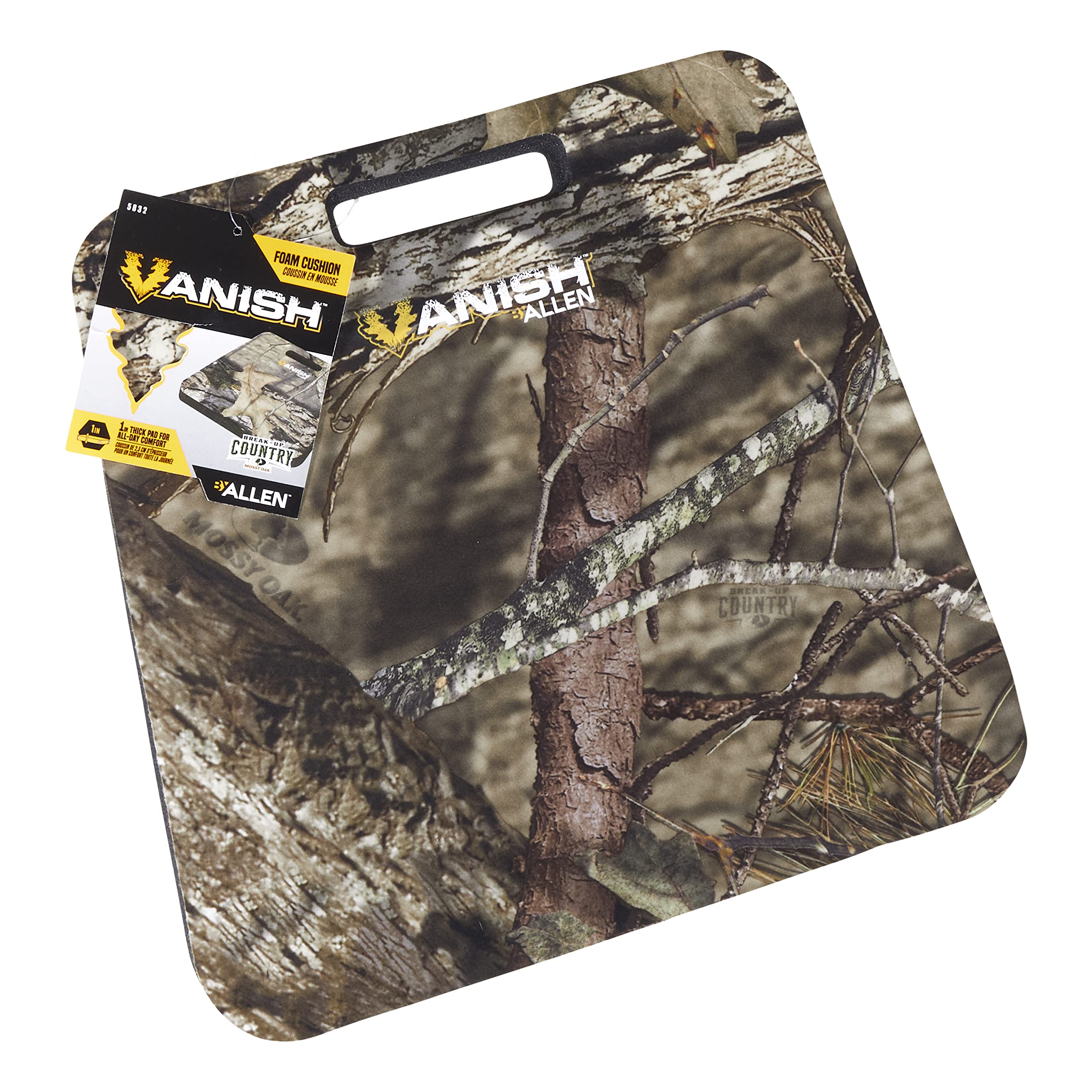 AC ALLEN Vanish seat cushion blends with Realtree Edge in woodland settings.