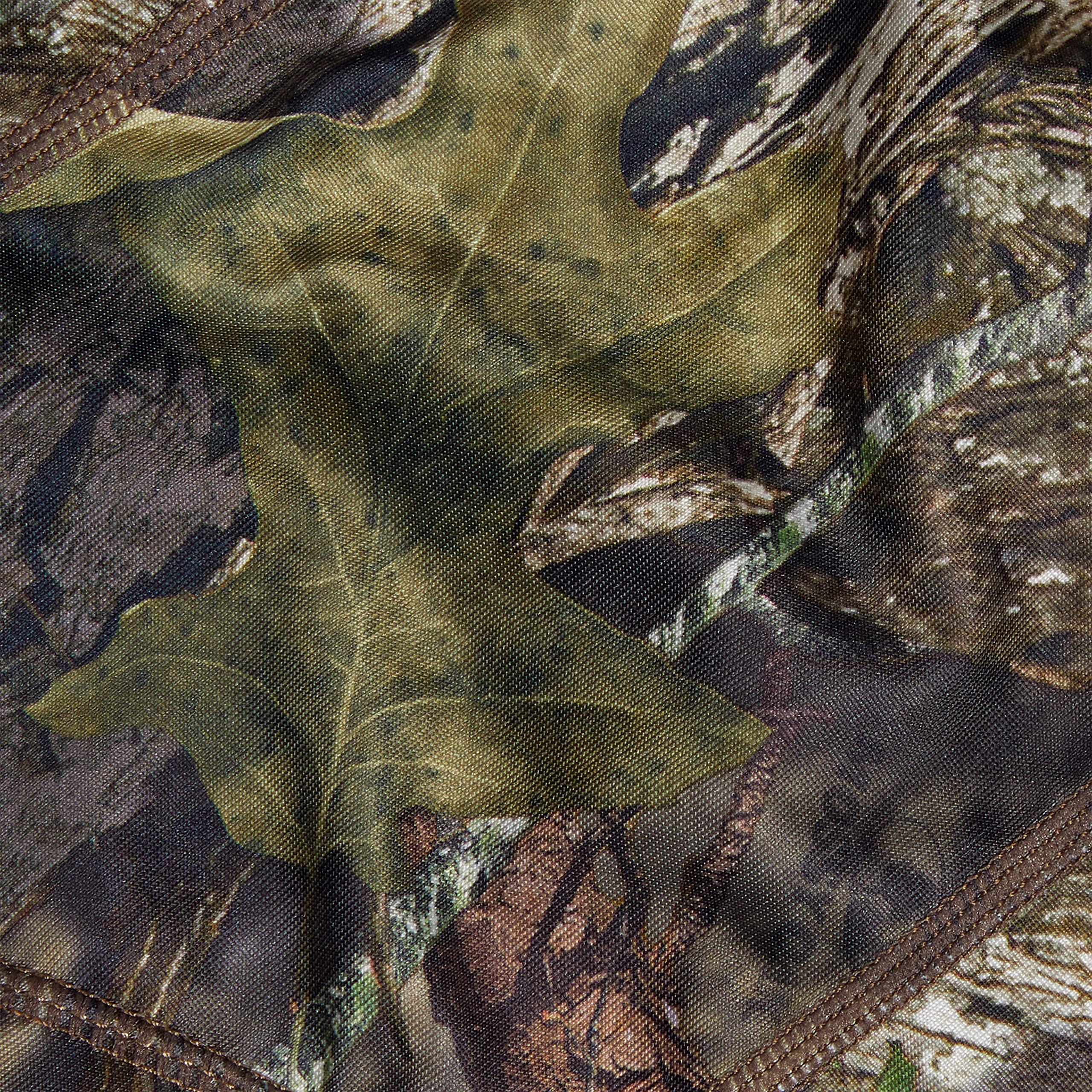 AC ALLEN Vanish balaclava blends with forest camouflage for concealment