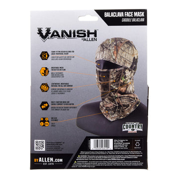 AC ALLEN Vanish balaclava Mossy Oak pattern for forest concealment