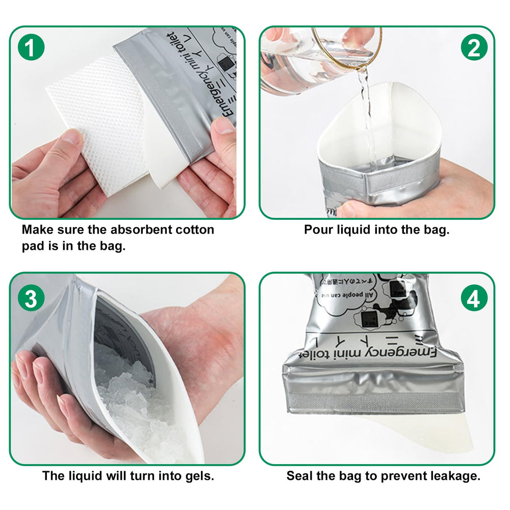 ACAGALA cotton-absorbent urine bag with odor control for discreet use.