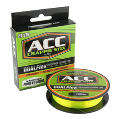 ACC Crappie Stix DualFlex line with high visibility for precise jigging and long casts
